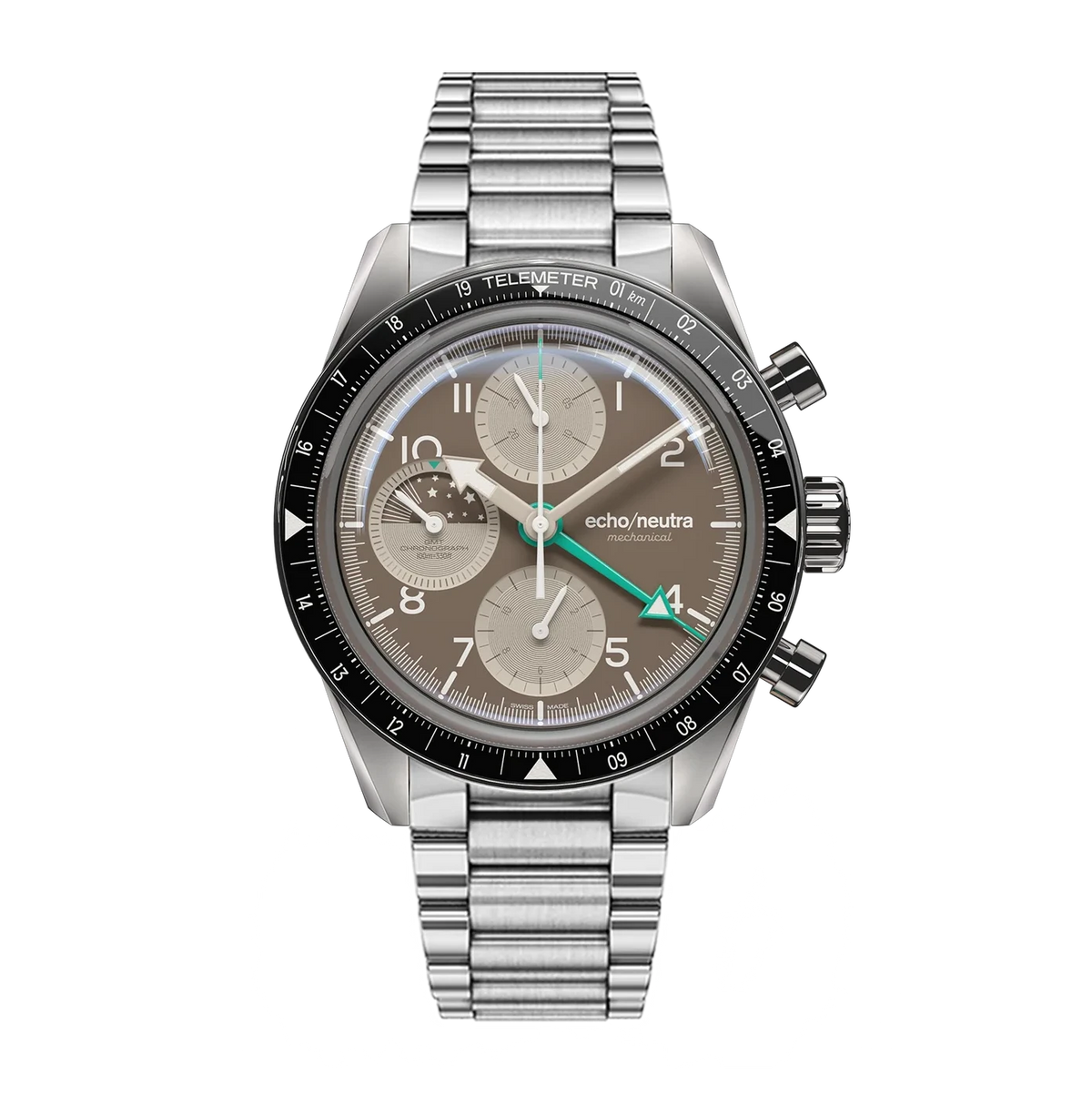 Montre Echo/Neutra : 1956 Chronographe GMT Cappuccino