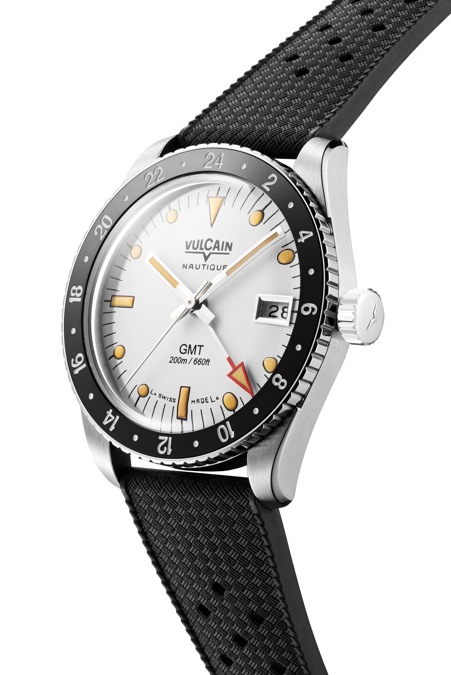 VULCAIN : SKINDIVER GMT BLANC - LUMINOVA BEIGE