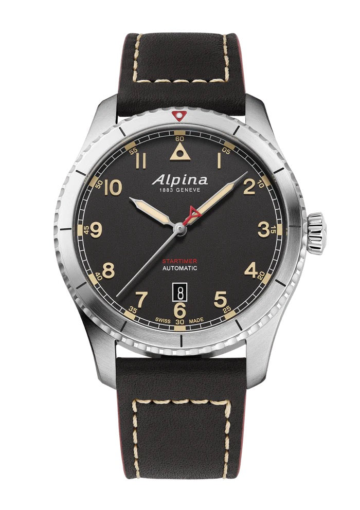 ALPINA: STARTIMER PILOT AUTOMATIC BLACK 41 MM