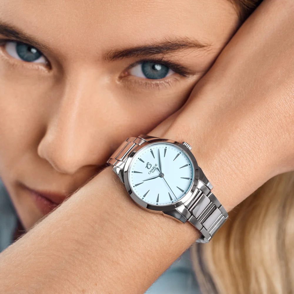 CHARLIE PARIS : AURORE QUARTZ BLEU PASTEL