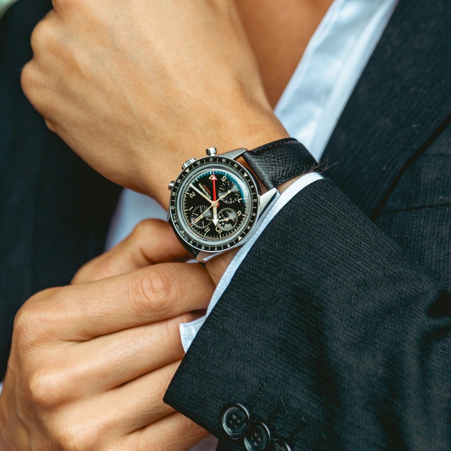 ECHO/NEUTRA: CORTINA 1956 - CRONÓGRAFO NEGRO