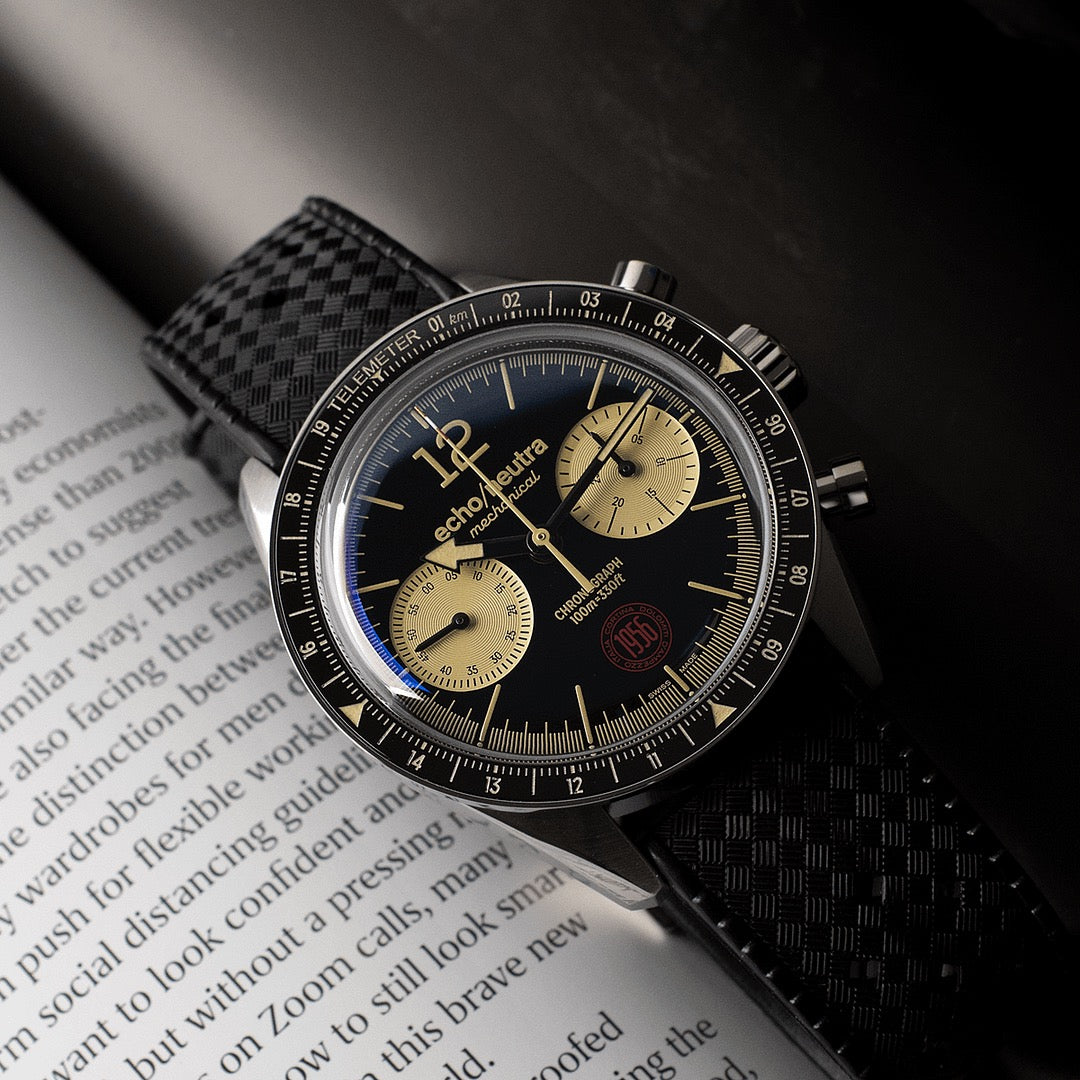 ECHO/NEUTRA: CORTINA 1956 - CRONÓGRAFO NEGRO