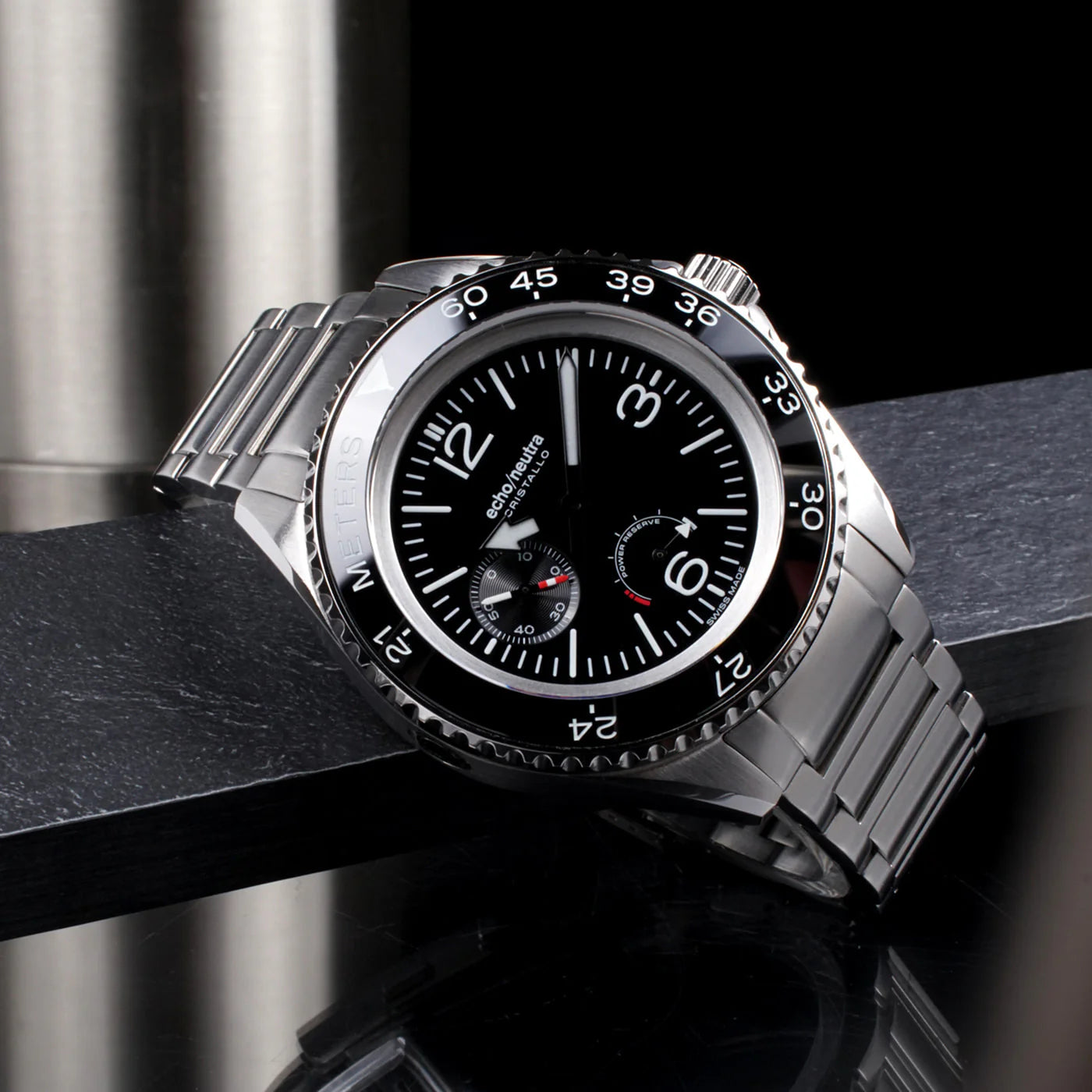ECHO/NEUTRA : CRISTALLO PROFESSIONAL DIVER NOIR