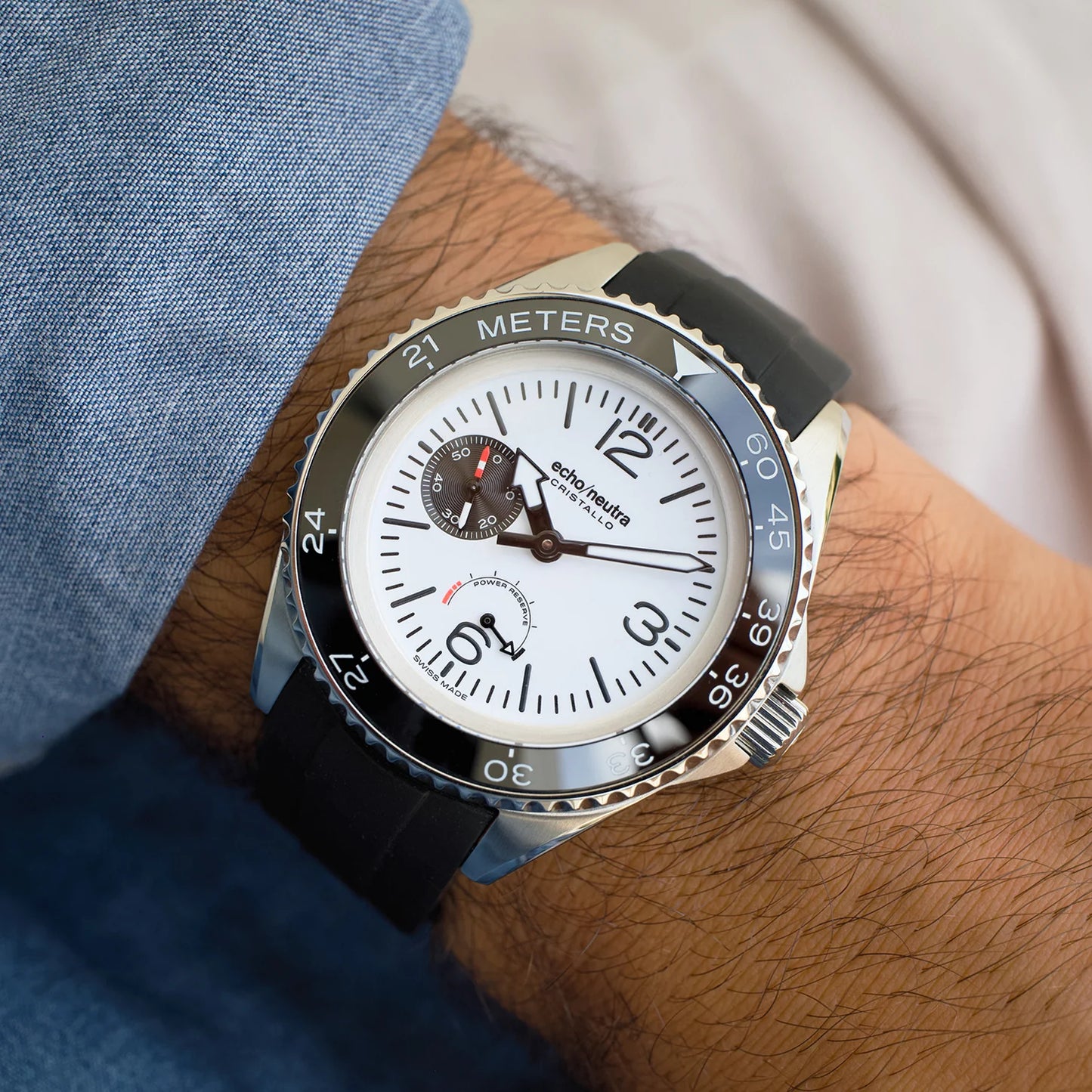 ECHO/NEUTRA : CRISTALLO PROFESSIONAL DIVER BLANC