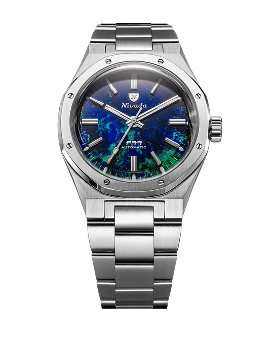 Nivada Grenchen Watch: F77 MKII Azurite 100th Anniversary Edition