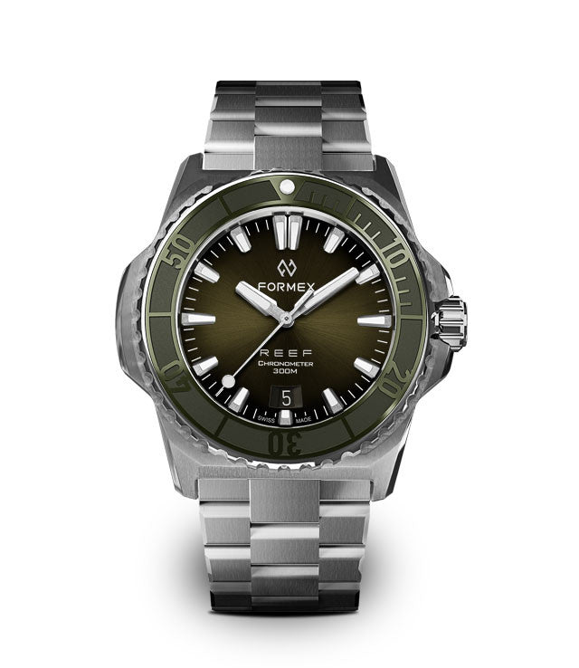 FORMEX : REEF 39,5 MM "BABY" AUTOMATIQUE COSC 300M - VERTE