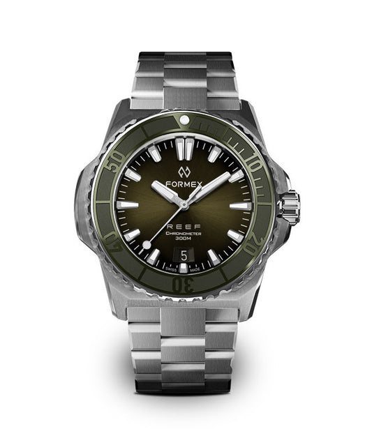 FORMEX : REEF 39,5 MM "BABY" AUTOMATIQUE COSC 300M - VERTE