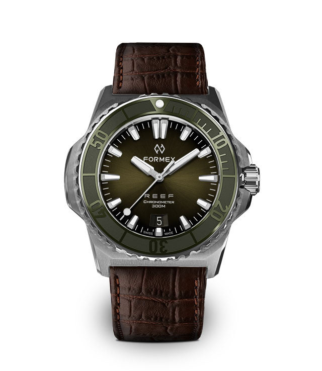 FORMEX : REEF 39,5 MM "BABY" AUTOMATIQUE COSC 300M - VERTE
