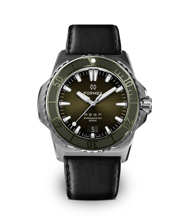 FORMEX : REEF 39,5 MM "BABY" AUTOMATIQUE COSC 300M - VERTE