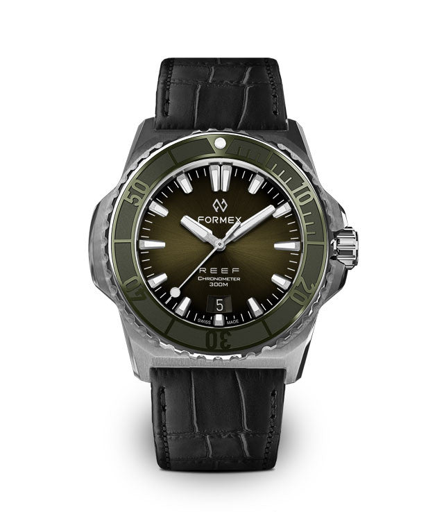 FORMEX : REEF 39,5 MM "BABY" AUTOMATIQUE COSC 300M - VERTE