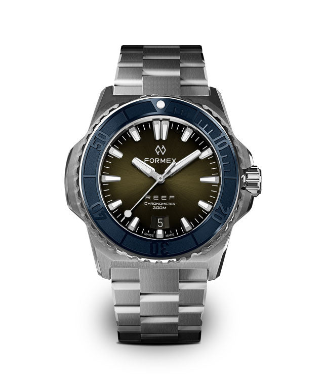 FORMEX : REEF 39,5 MM "BABY" AUTOMATIQUE COSC 300M - VERTE