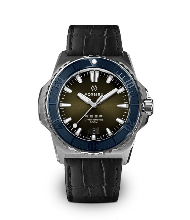 FORMEX : REEF 39,5 MM "BABY" AUTOMATIQUE COSC 300M - VERTE