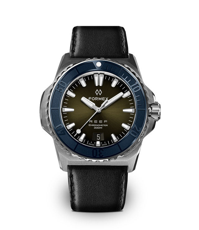 FORMEX : REEF 39,5 MM "BABY" AUTOMATIQUE COSC 300M - VERTE