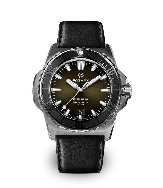 FORMEX : REEF 39,5 MM "BABY" AUTOMATIQUE COSC 300M - VERTE