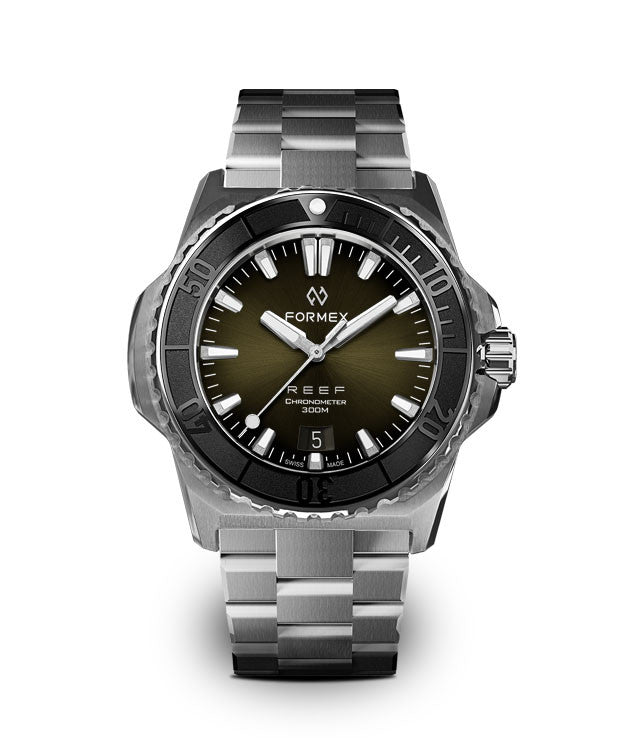 FORMEX : REEF 39,5 MM "BABY" AUTOMATIQUE COSC 300M - VERTE