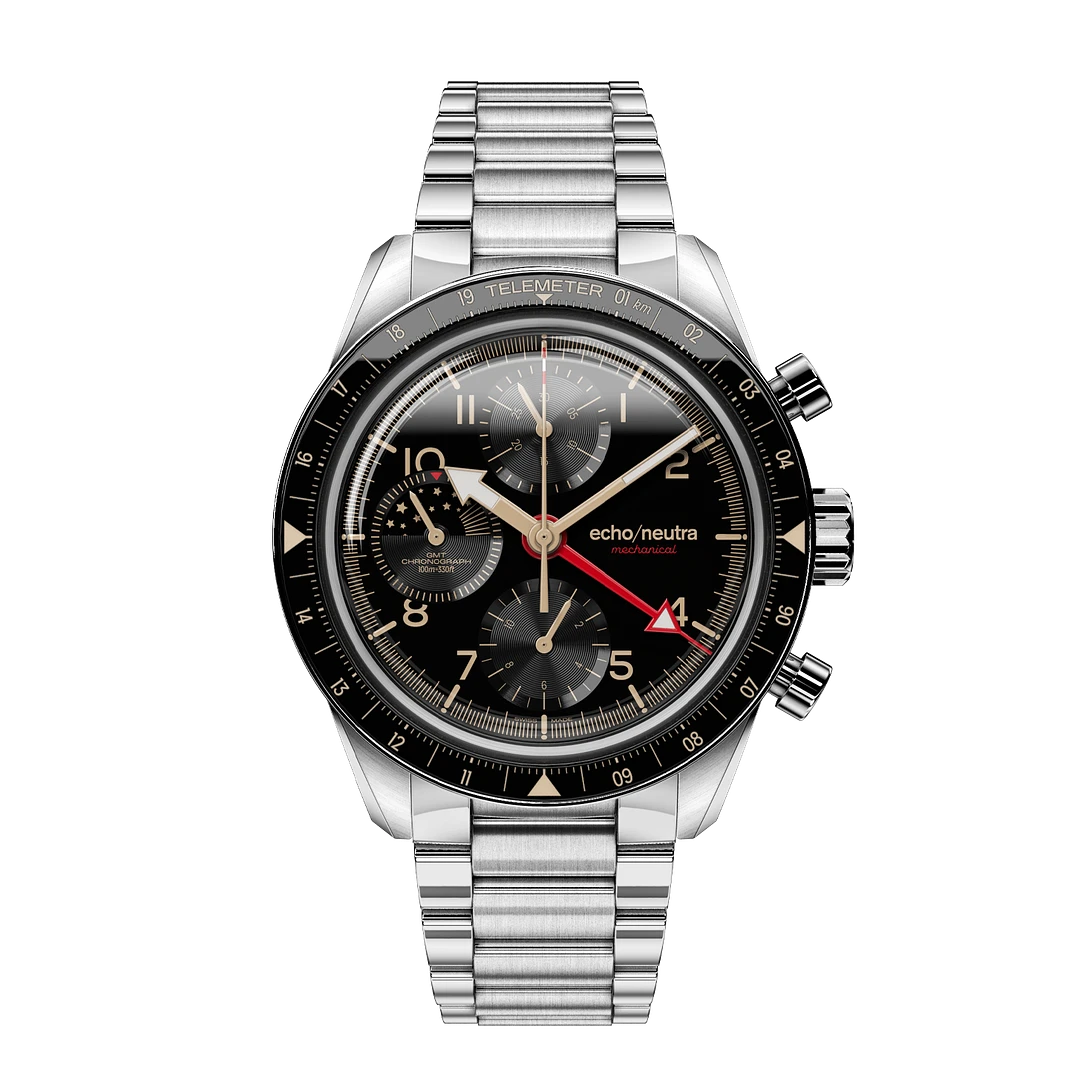 ECHO/NEUTRA: CORTINA 1956 - CRONÓGRAFO NEGRO