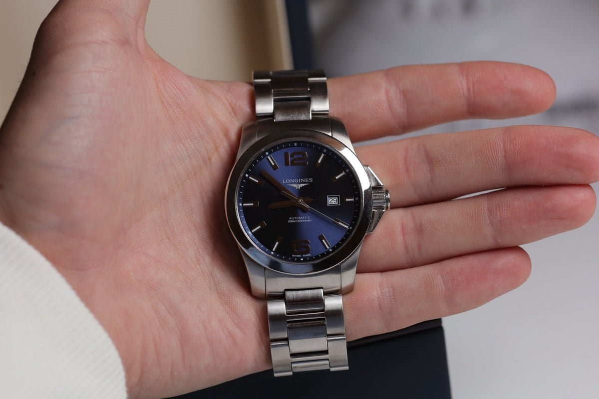 Montre Longines : Conquest Automatique Bleue 43 mm