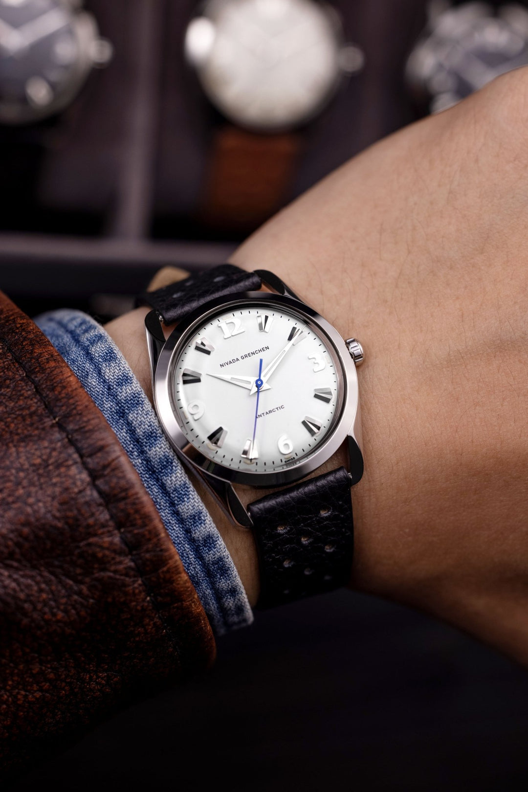 NIVADA GRENCHEN : ANTARCTIC 35 MM WHITE LUMINOVA
