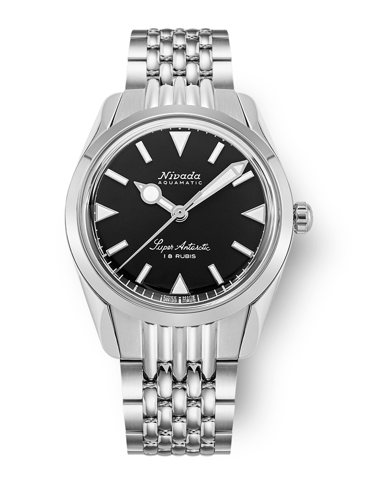 NIVADA GRENCHEN : SUPER ANTARCTIC 35 MM BLACK WHITE LUMINOVA