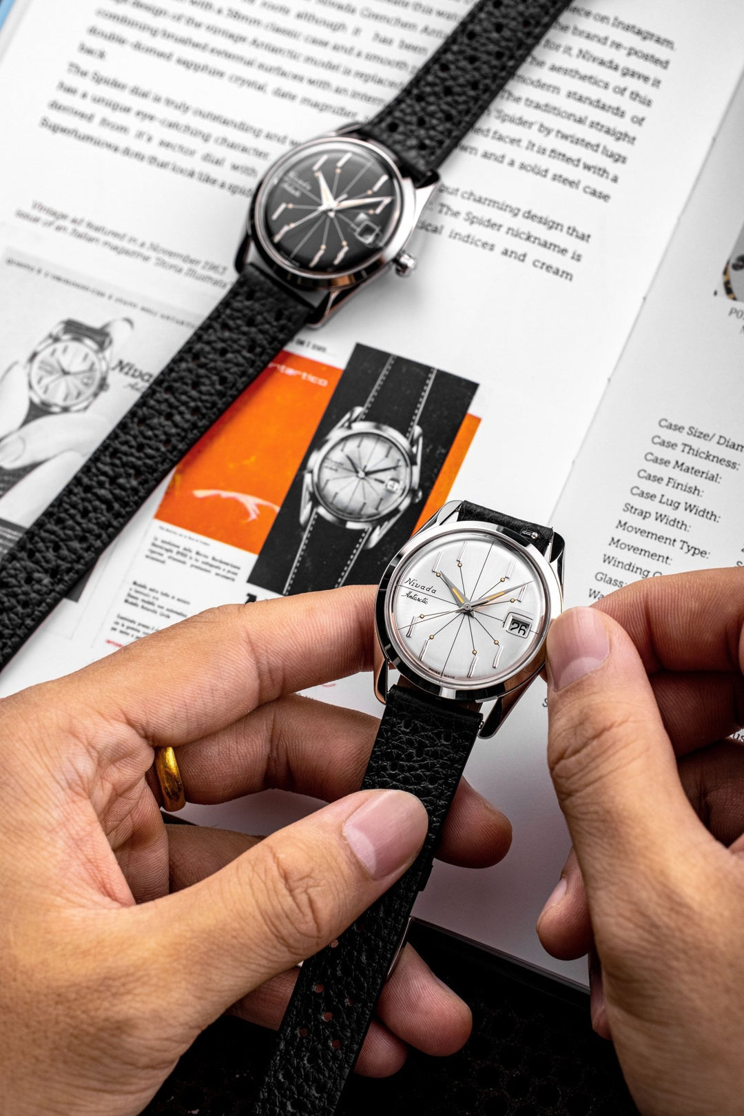 NIVADA GRENCHEN : ANTARCTIC SPIDER SILVER 35mm