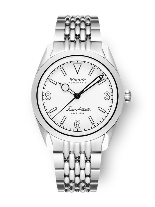 MONTRE NIVADA GRENCHEN : SUPER ANTARCTIC 3.6.9 WHITE - INDEX BLANCS