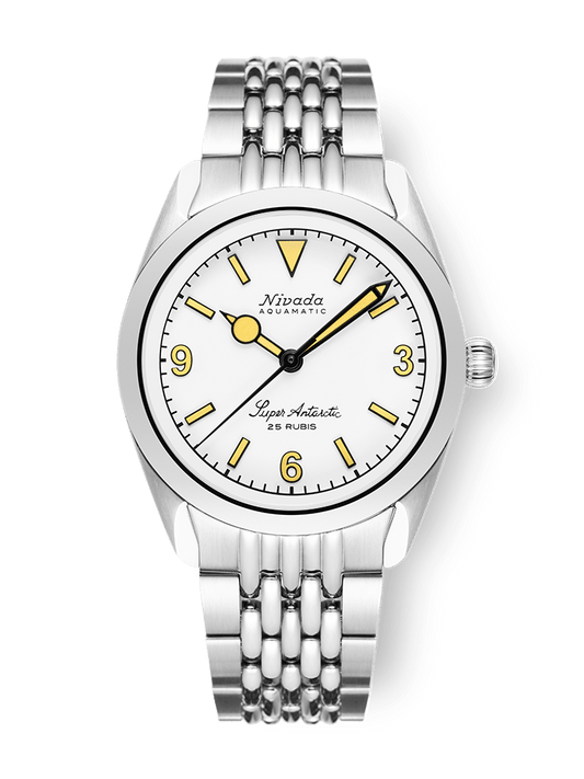 MONTRE NIVADA GRENCHEN : SUPER ANTARCTIC 3.6.9 WHITE - INDEX BEIGES