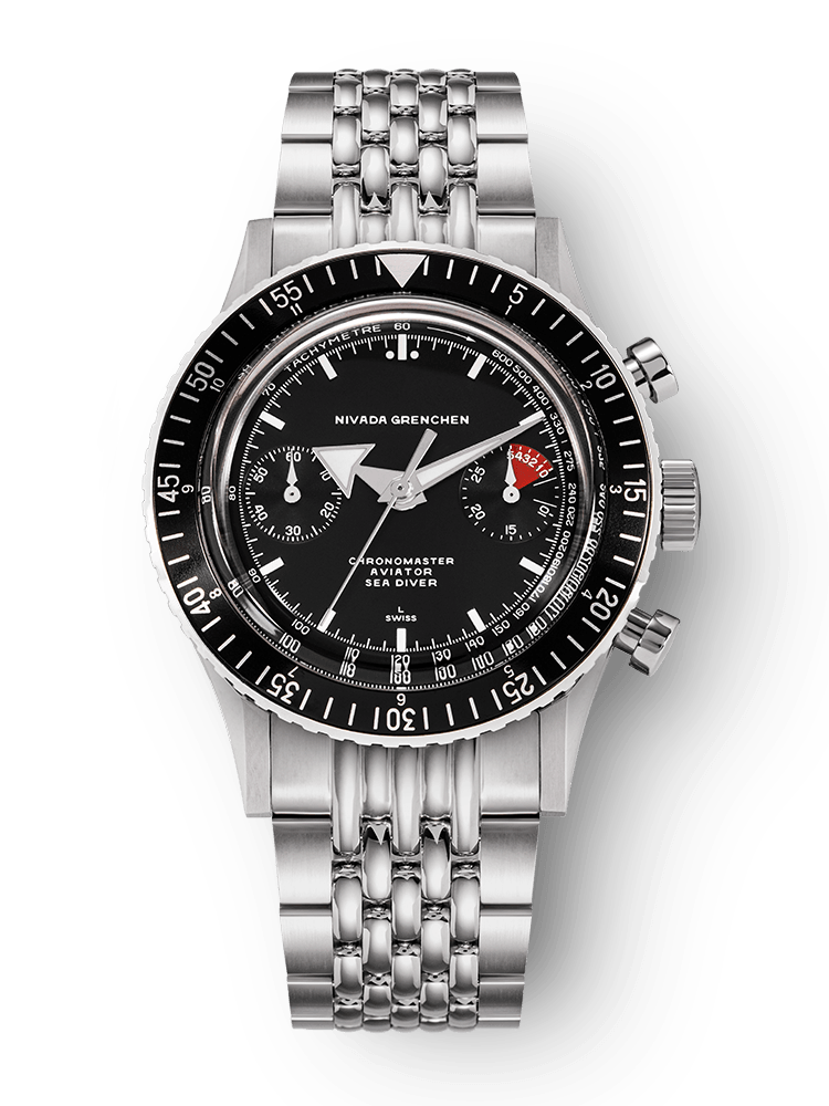 NIVADA GRENCHEN : CHRONOMASTER BROAD ARROW BLANCHE - MANUEL