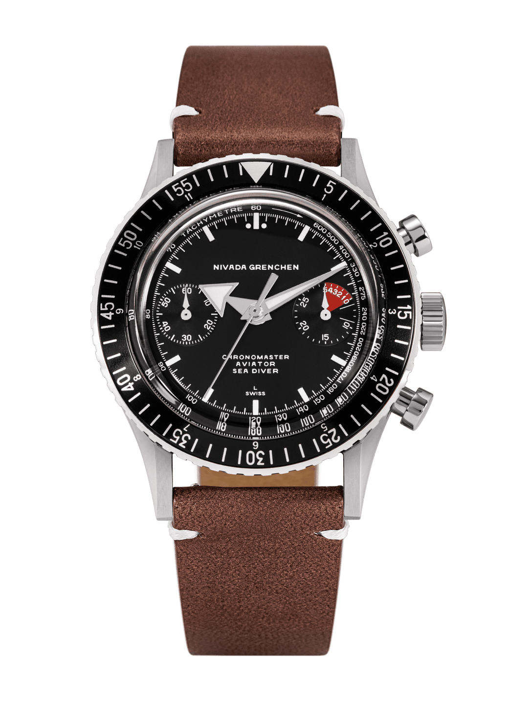 NIVADA GRENCHEN : CHRONOMASTER BROAD ARROW BLANCHE - MANUEL