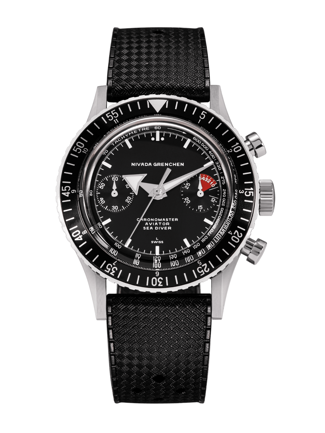 NIVADA GRENCHEN : CHRONOMASTER BROAD ARROW BLANCHE - MANUEL