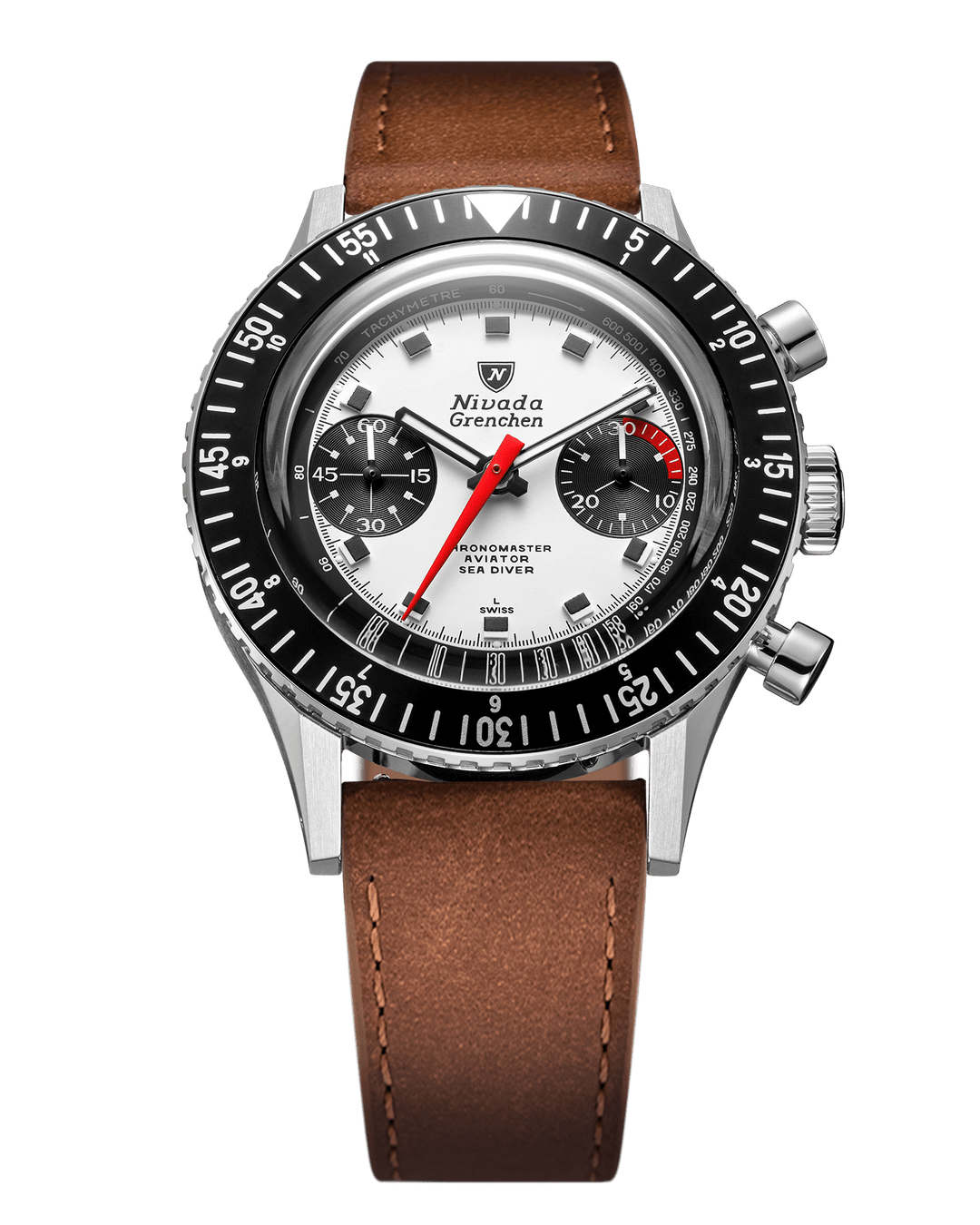 NIVADA GRENCHEN : CHRONOMASTER PANDA 41MM - AUTOMATIQUE