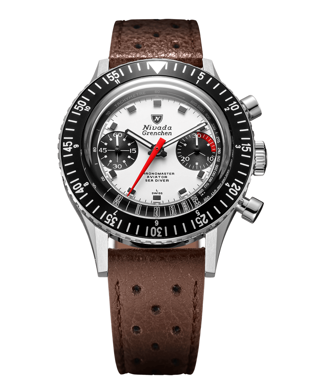 NIVADA GRENCHEN : CHRONOMASTER PANDA 41MM - AUTOMATIQUE