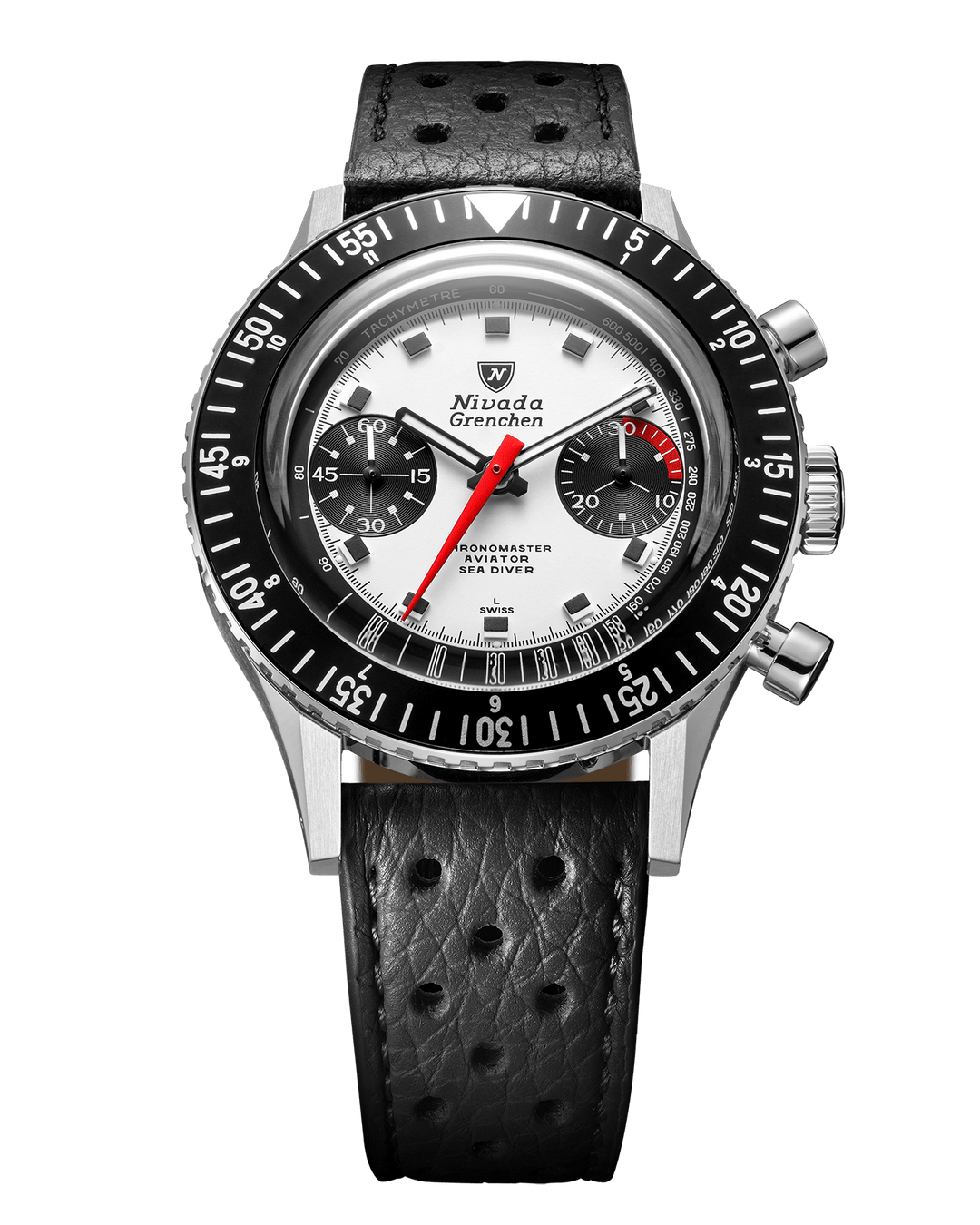 NIVADA GRENCHEN : CHRONOMASTER PANDA 41MM - AUTOMATIQUE