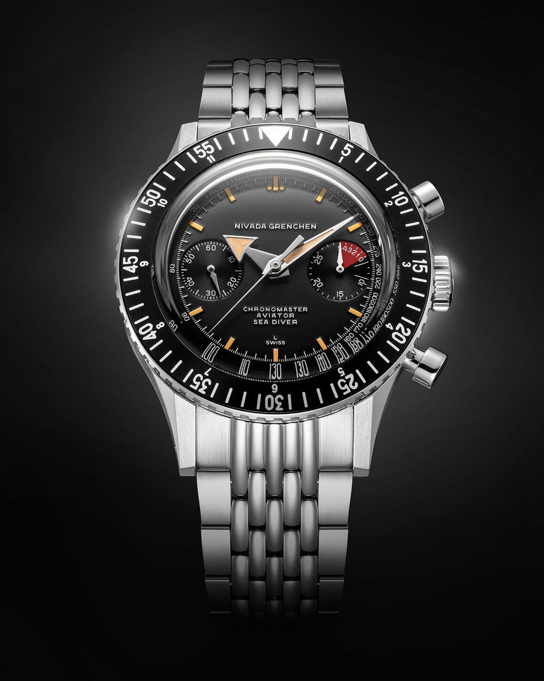 NIVADA GRENCHEN : CHRONOMASTER BROAD ARROW 41MM - AUTOMATIQUE