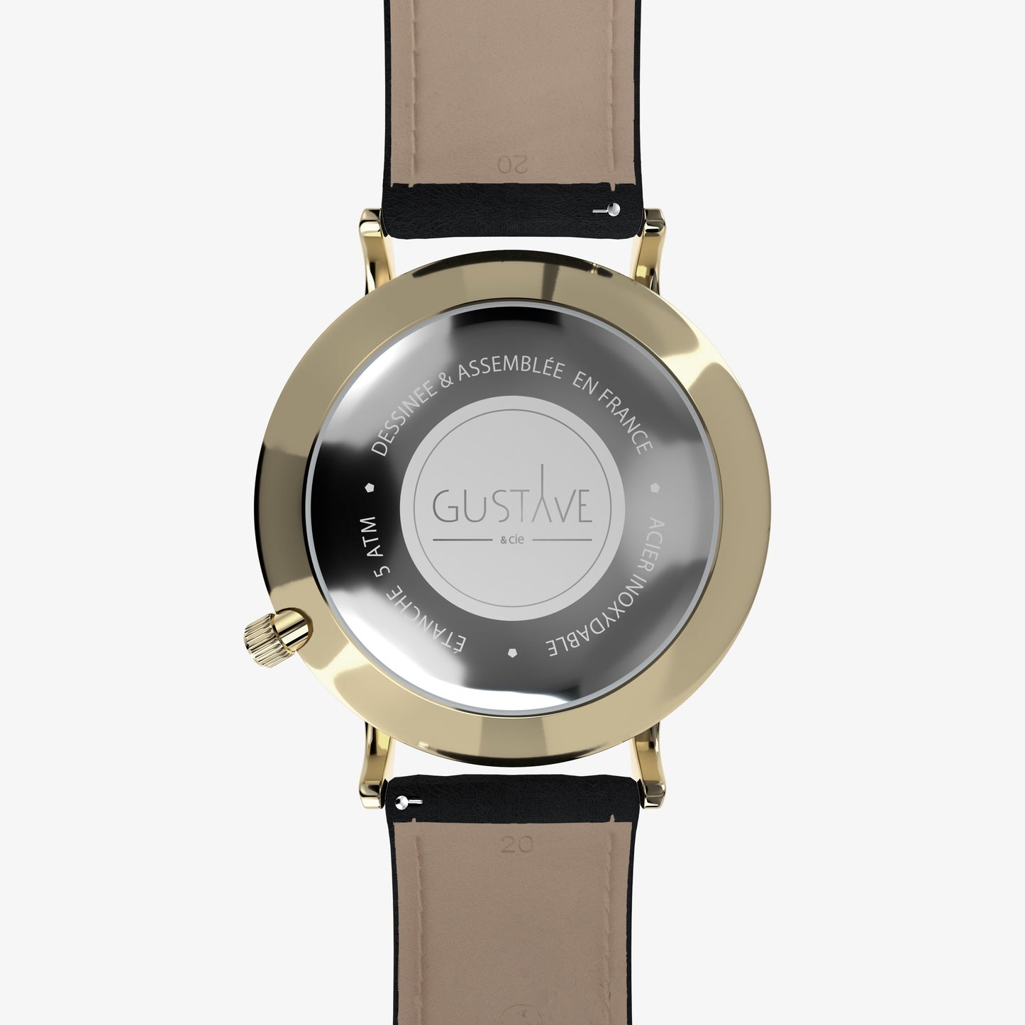 GUSTAVE: ANDRÉ 24H - BLACK DIAL - GOLD CASE
