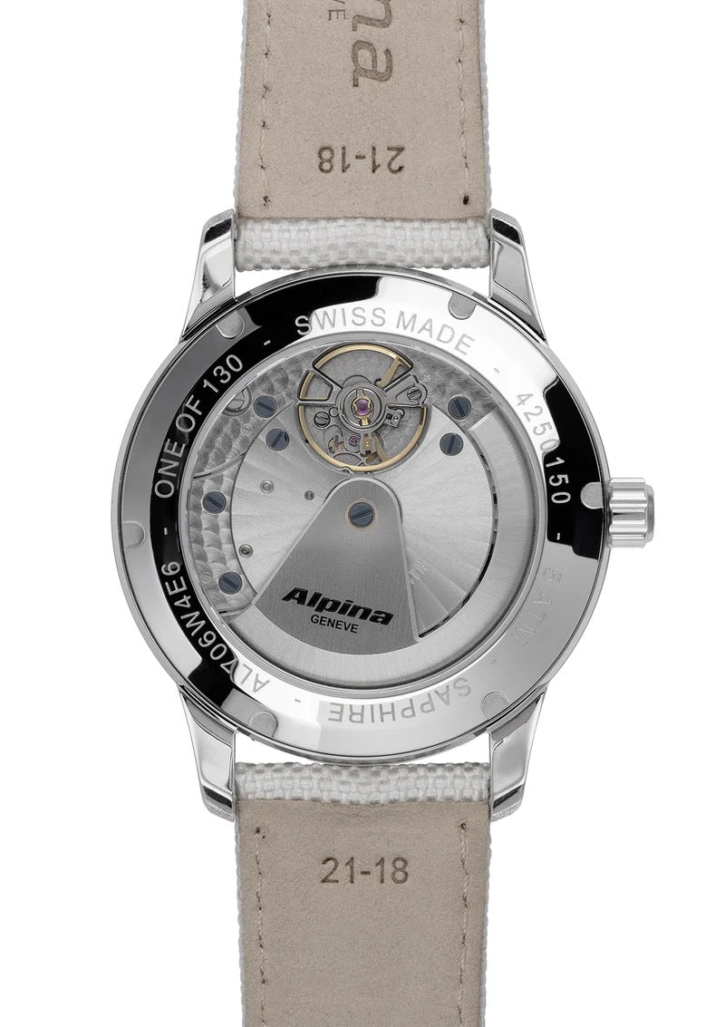 MONTRE ALPINA : ALPINER DATE MANUFACTURE LABEL NOIR