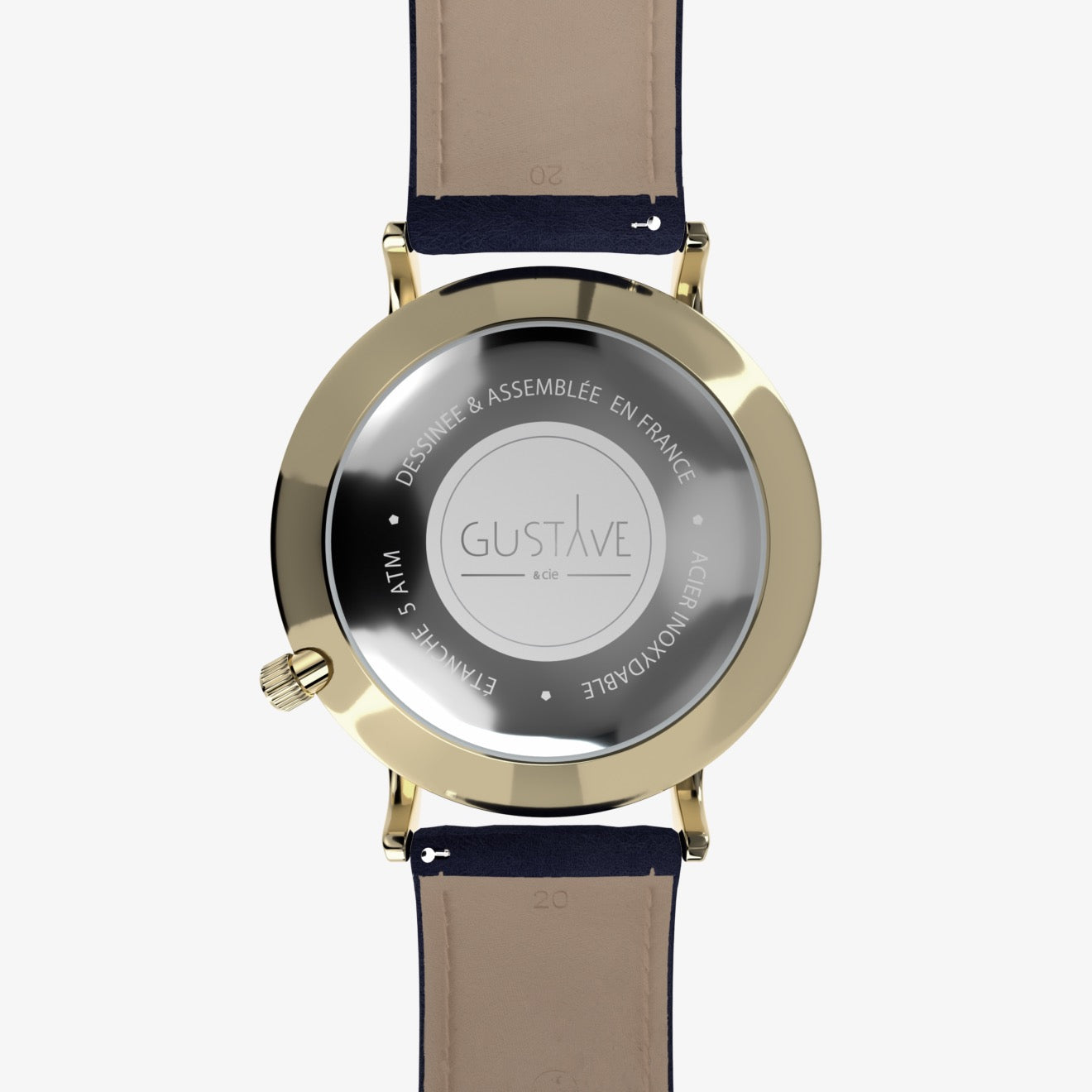 GUSTAVE: ANDRÉ 24H - BLUE DIAL - GOLD CASE