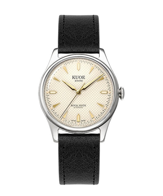 KUOE KYOTO : ROYAL SMITH 90-006 SILVER CASE IVORY DIAL