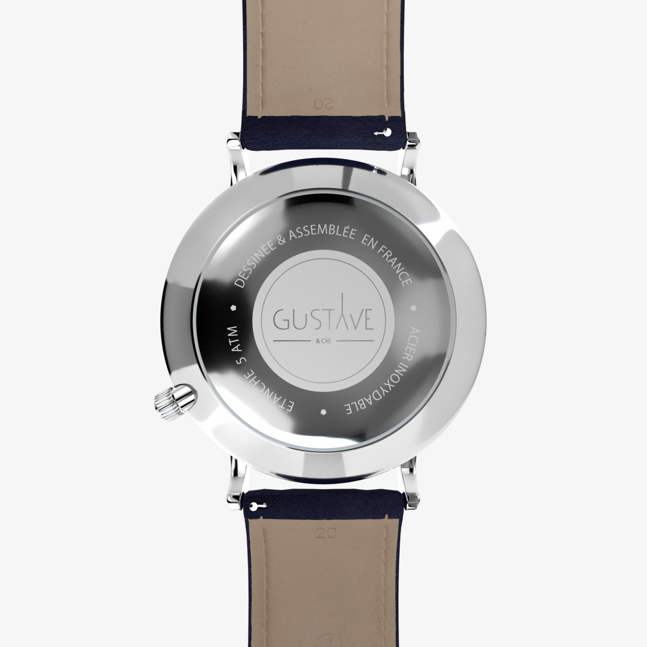 GUSTAVE: ANDRÉ 24H - BLUE DIAL - SILVER CASE