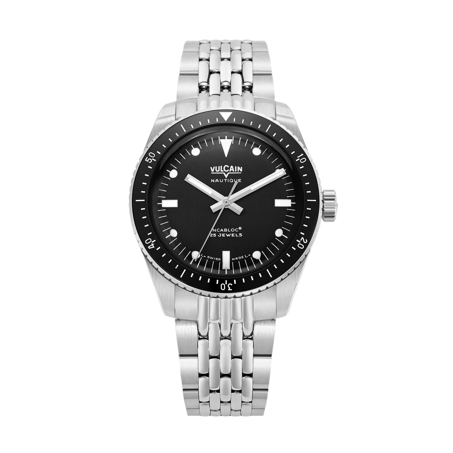 VULCAIN : SKINDIVER NAUTIQUE NOIR - INDEX BLANCS