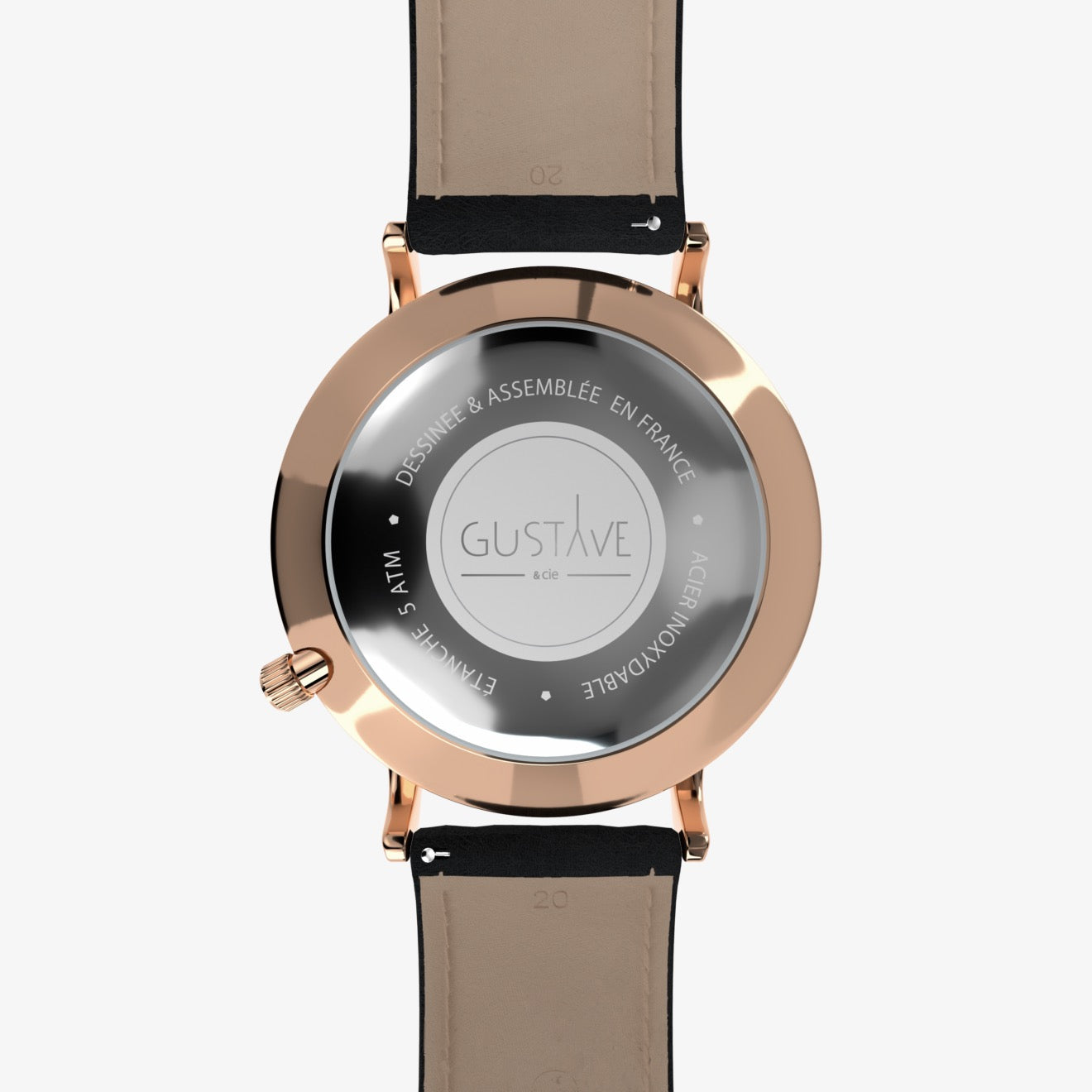 GUSTAVE: ANDRÉ 24H - BLACK DIAL - ROSE GOLD CASE