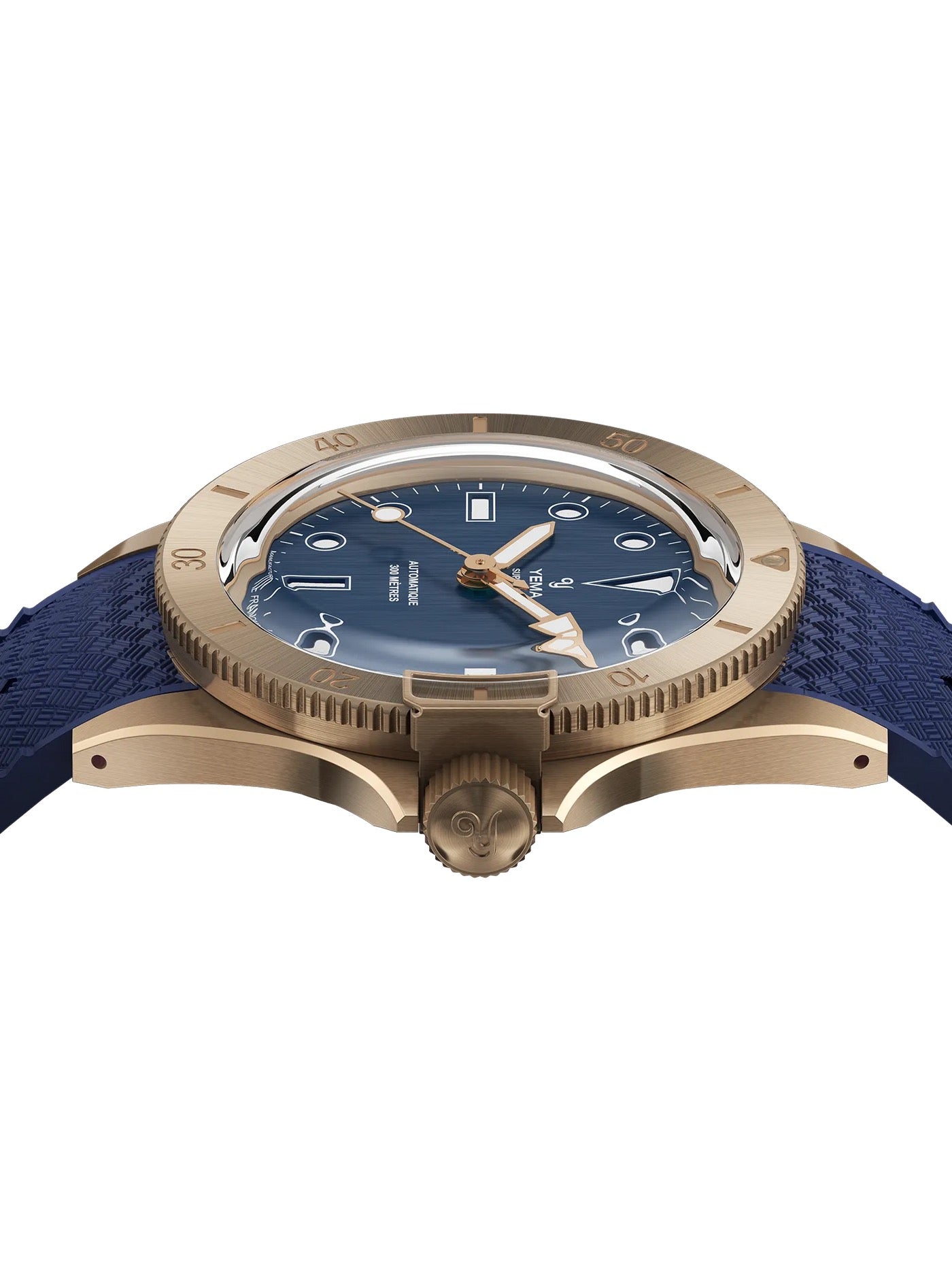 RELOJ YEMA: SUPERMAN BRONCE 10CM EDICIÓN LIMITADA