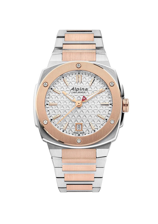 MONTRE ALPINA : ALPINER EXTREME QUARTZ OR ROSE & ACIER AL-220S2AE2B