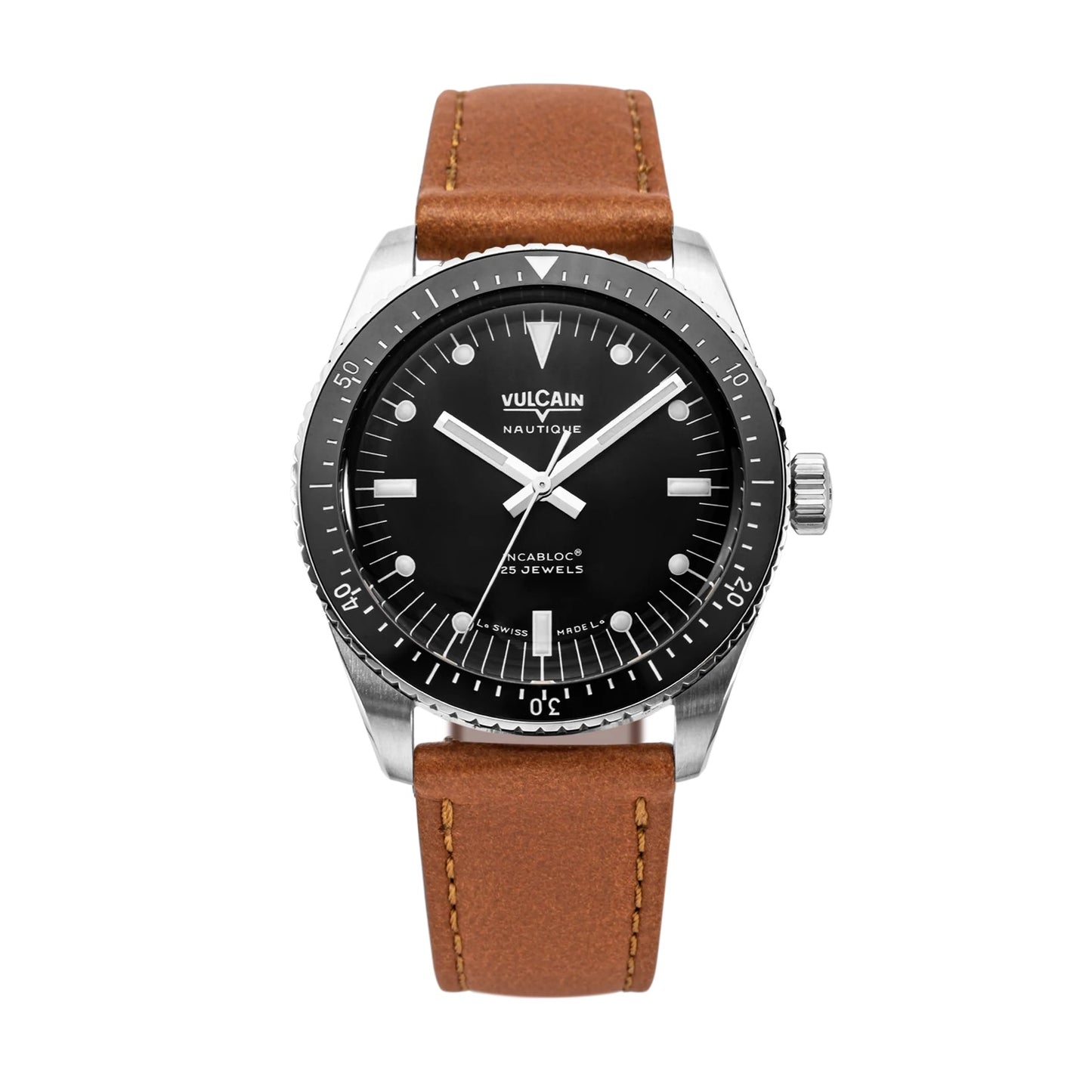 VULCAIN : SKINDIVER NAUTIQUE NOIR - INDEX BLANCS