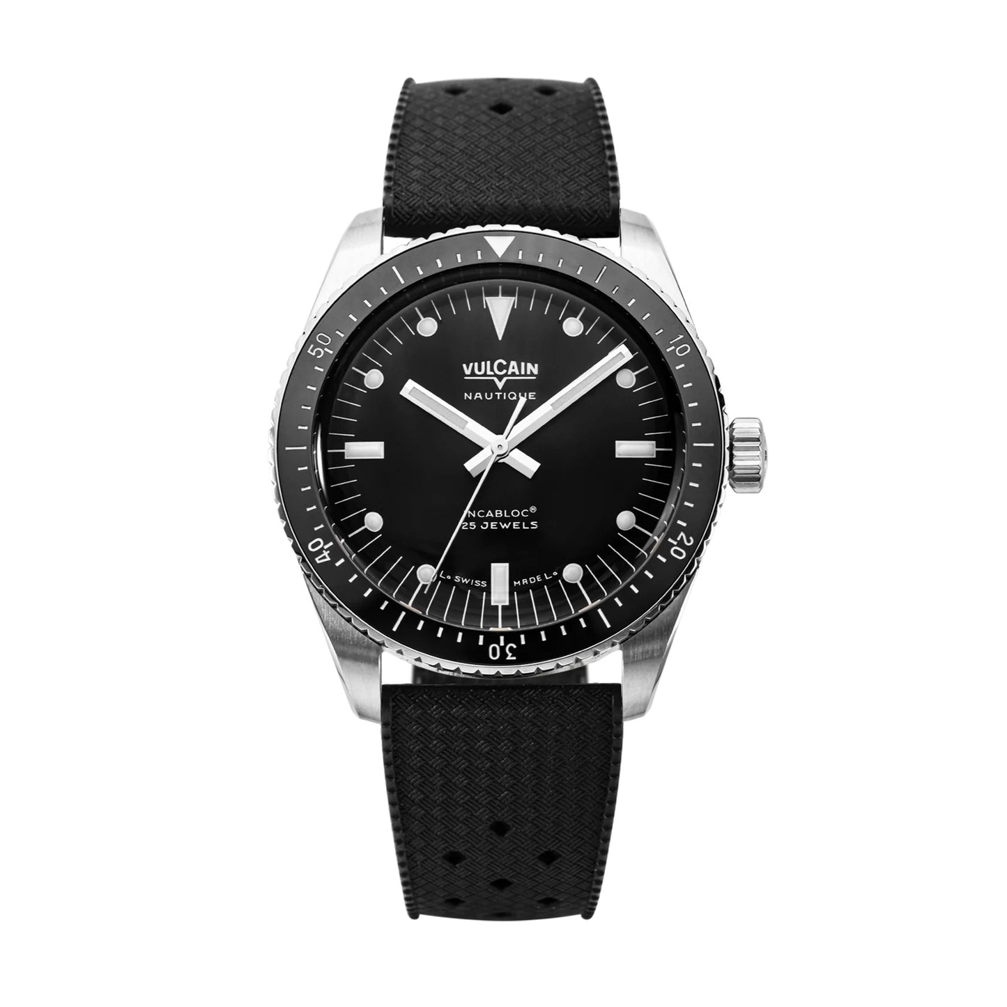 VULCAIN : SKINDIVER NAUTIQUE NOIR - INDEX BLANCS