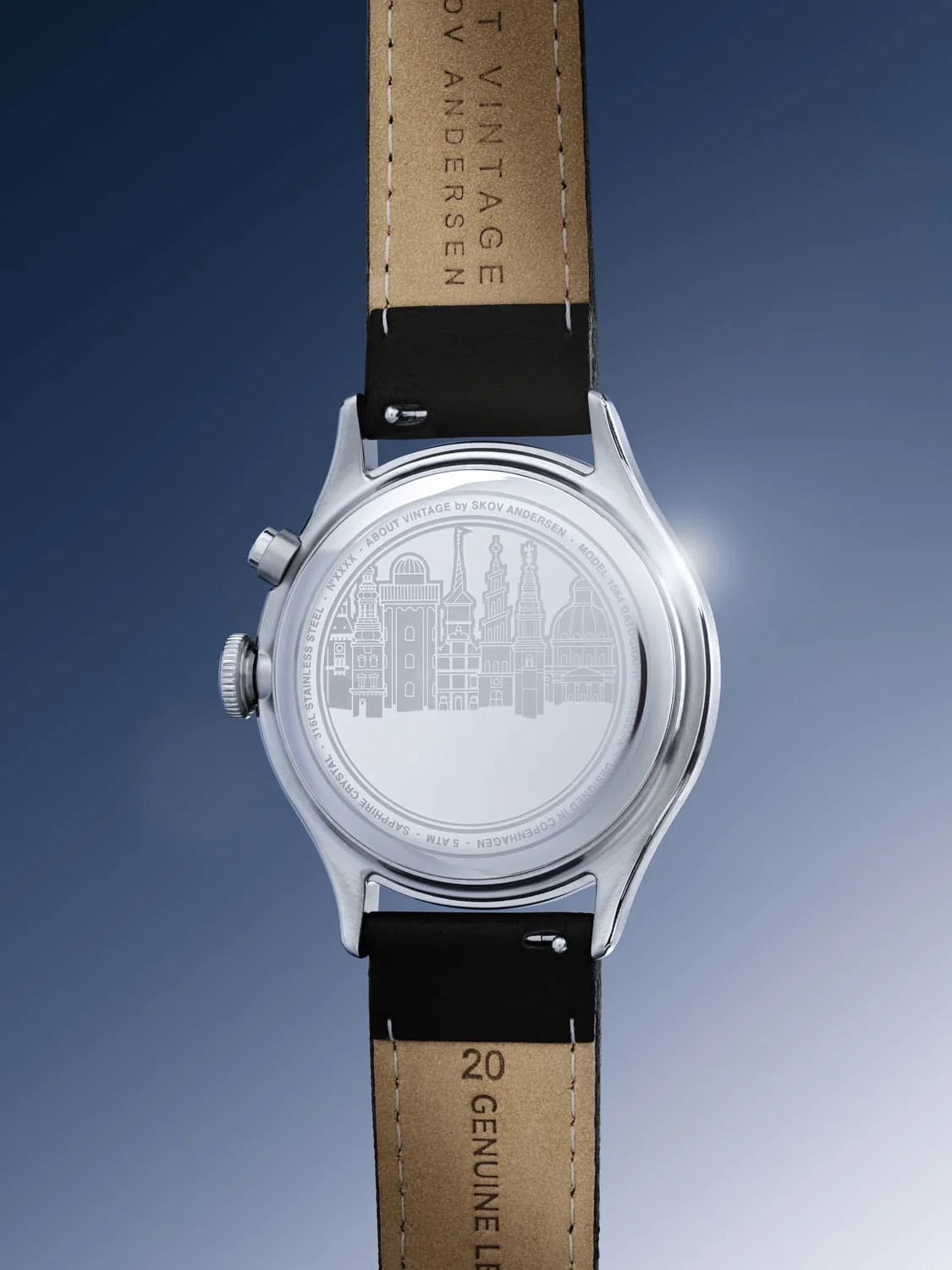 ABOUT VINTAGE : 1564 CHRONODATE - STEEL BLACK