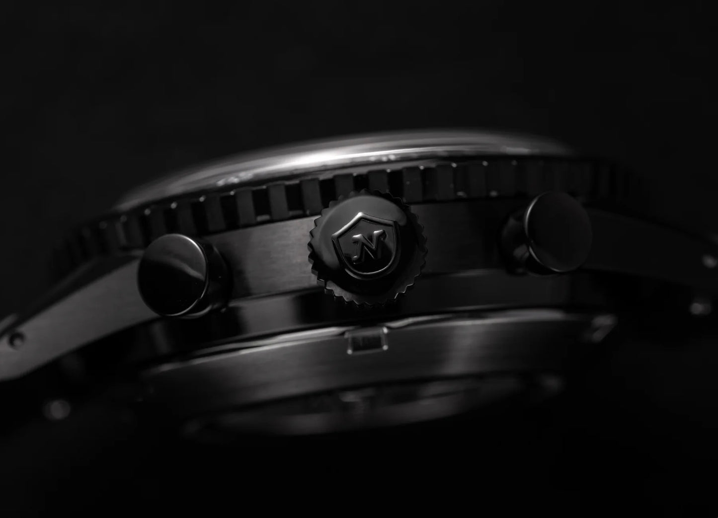 NIVADA GRENCHEN - CHRONOMASTER FULL BLACK - RUBBER - EDITION LIMITÉE 50 PIÈCES