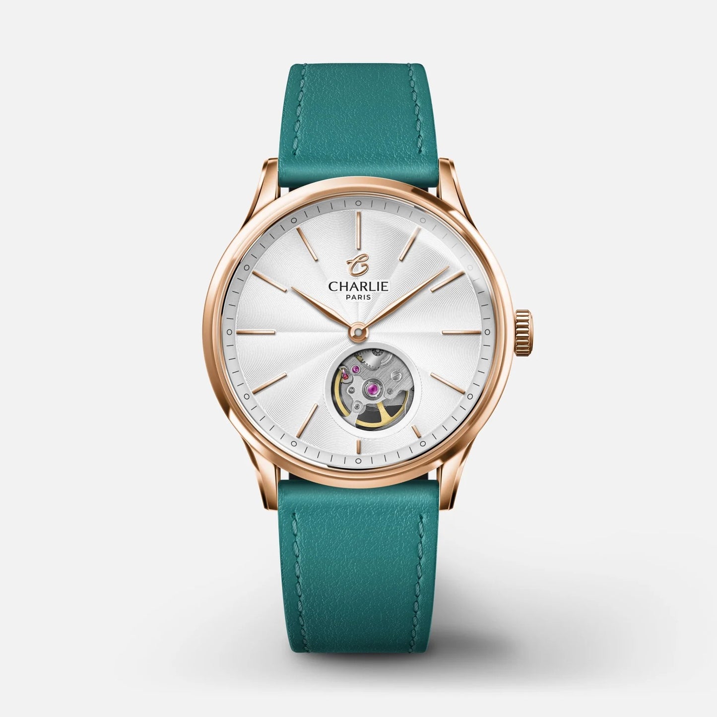 Charlie Paris Watch: Initial 35 Open Heart Rose Gold