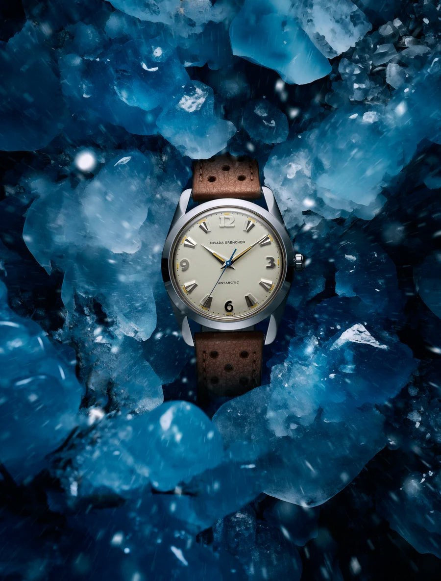 NIVADA GRENCHEN : ANTARCTIC 38 MM EGGSHELL BEIGE LUMINOVA