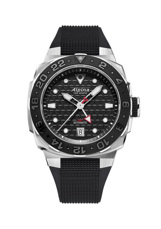 MONTRE ALPINA : SEASTRONG DIVER EXTREME AUTOMATIQUE GMT NOIR AL-560B3VE6