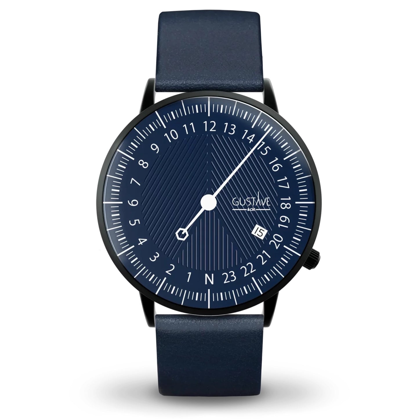 GUSTAVE: ANDRÉ 24H - BLUE DIAL - BLACK CASE